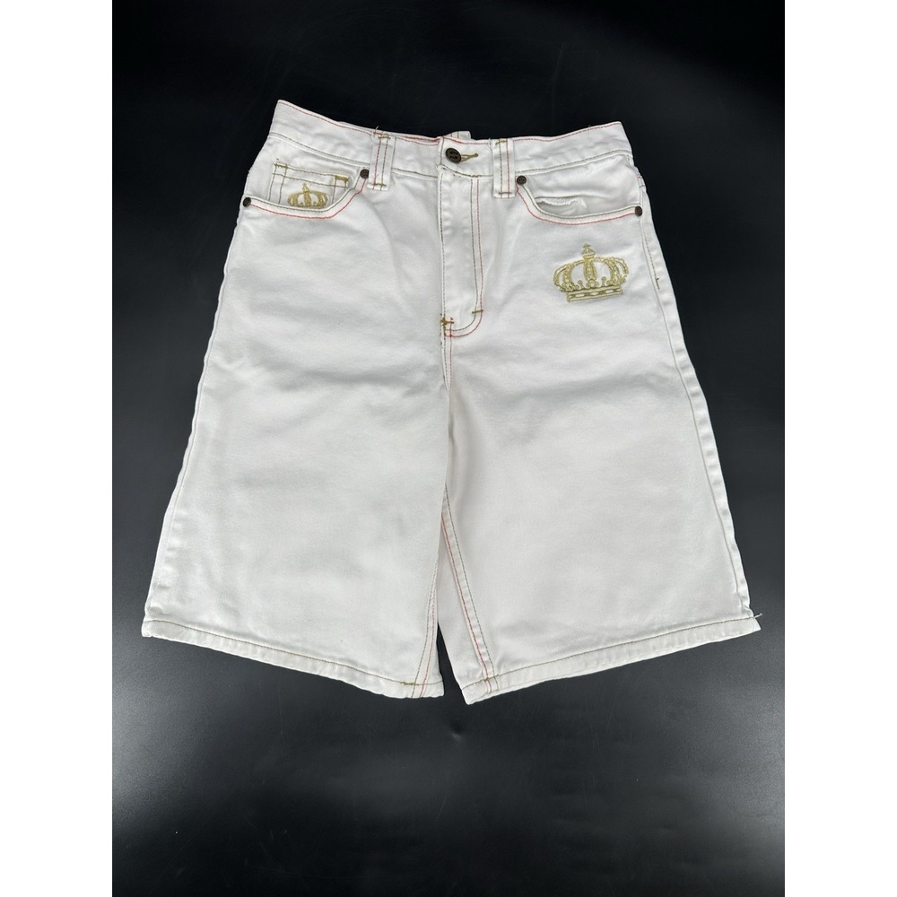 Old Skool Jean Men's Size 16  White Jeans‎ Skater Y2K Streetwear Shorts